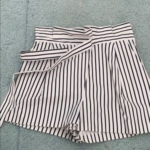 Zara striped shorts